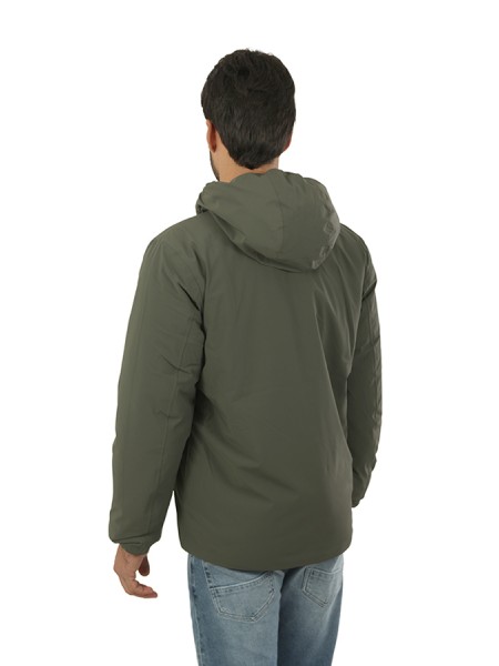 Giubbino K-Way Double Verde/Oliva